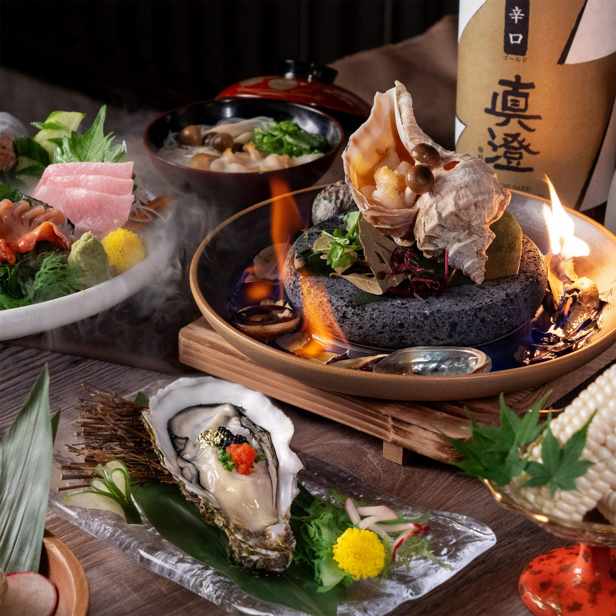 「和」日本料理日本粒贝七道菜套餐 (9折优惠)