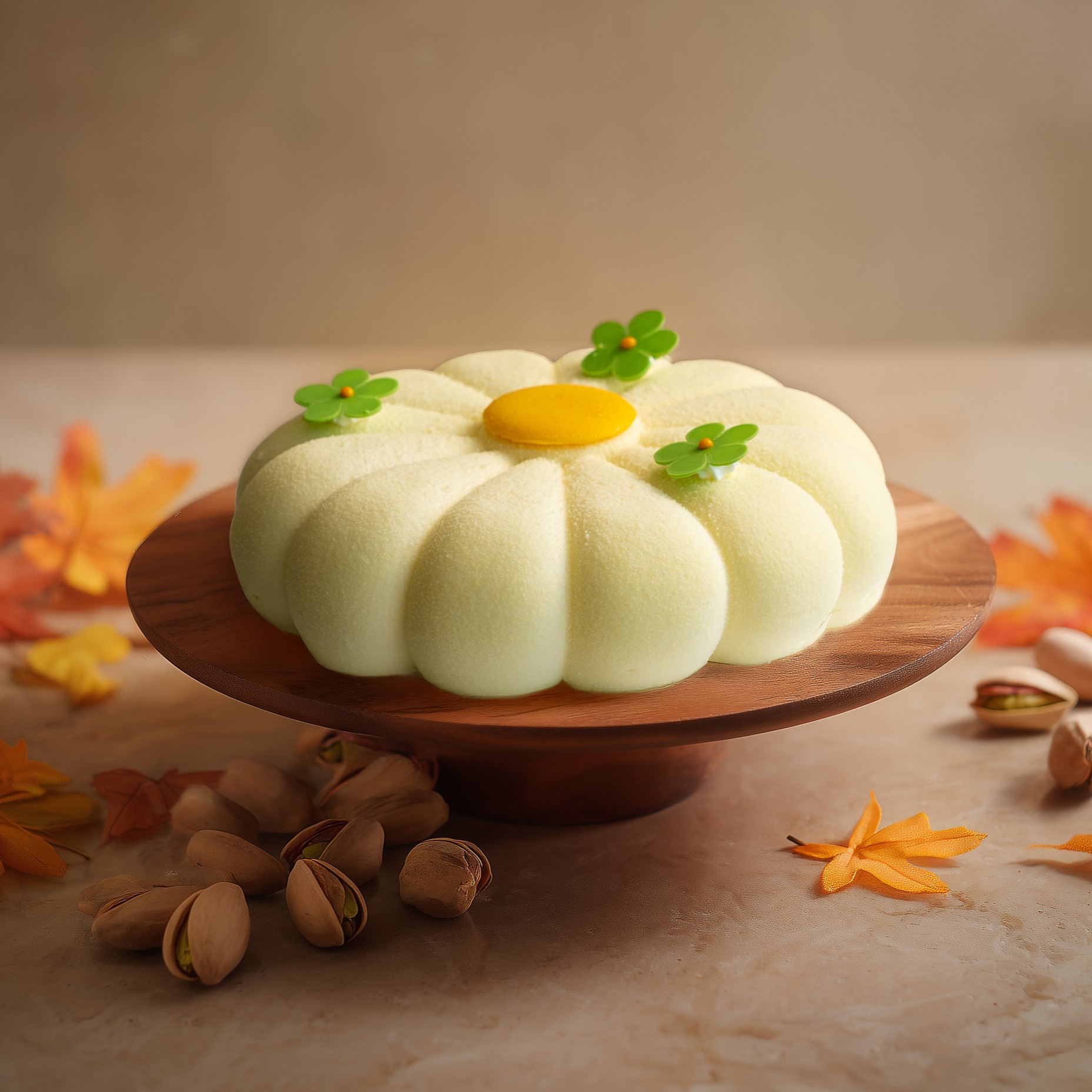 Cake of the Month – Pistachio & Vanilla Cream Cheesecake (October) (25% Discount)