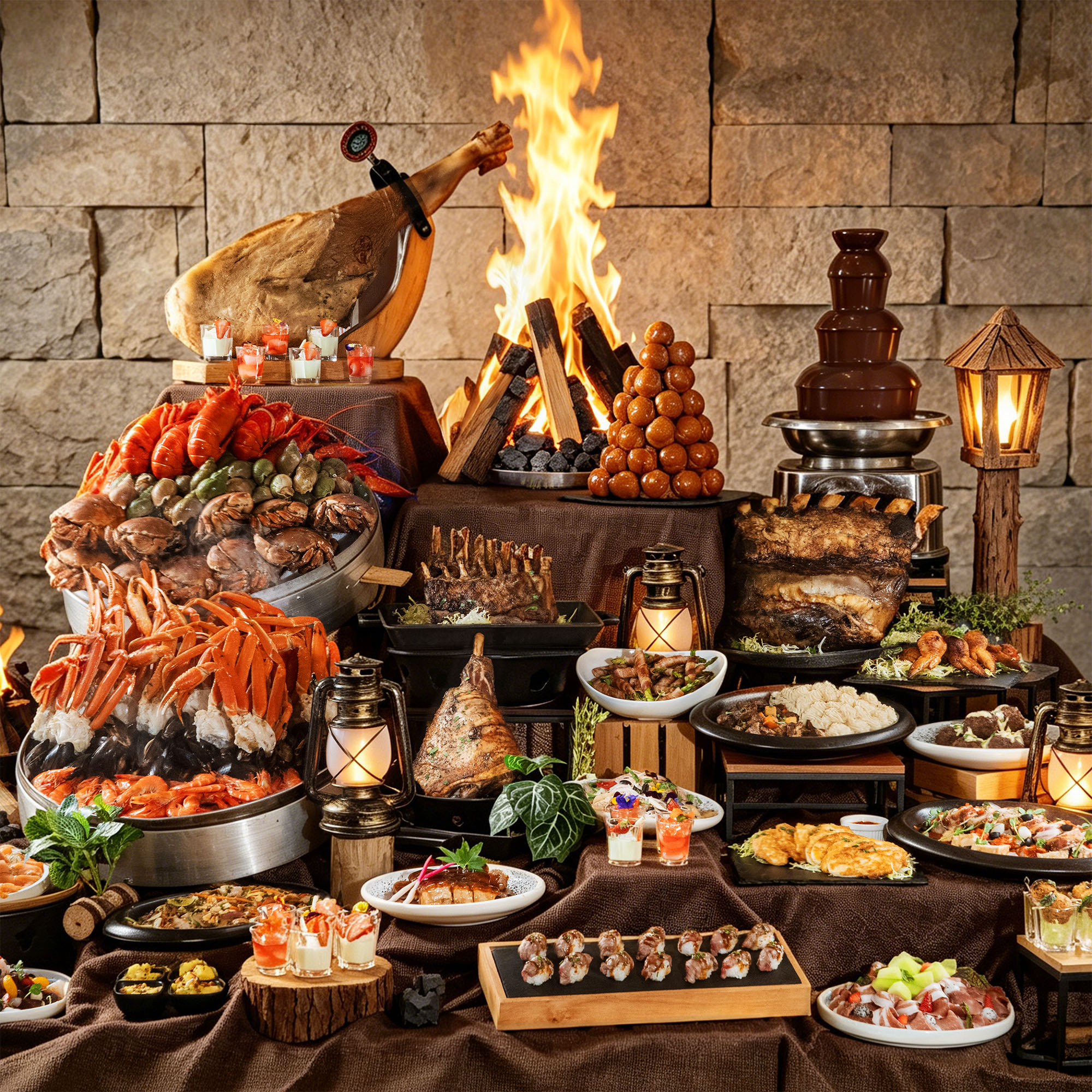 The Grand Meat Feast Dinner Buffet at Harbour Grand Café (Up to Buy 1 Get 1 Free)
