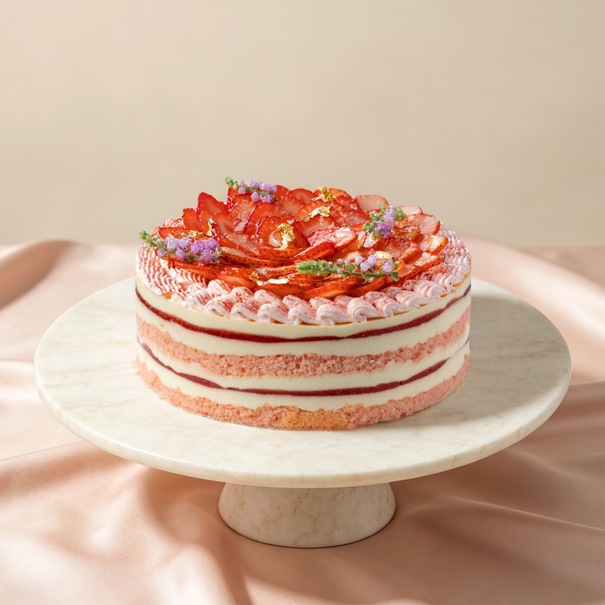 Cake of the Month – Strawberry Mascarpone Cheesecake (October) (25% Discount)